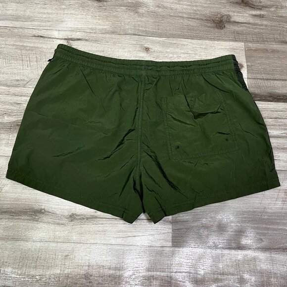 Athleta Athletic Expedition MR Side Stripe Loose Shorts Green Women’s Size 8 - Picture 2 of 10